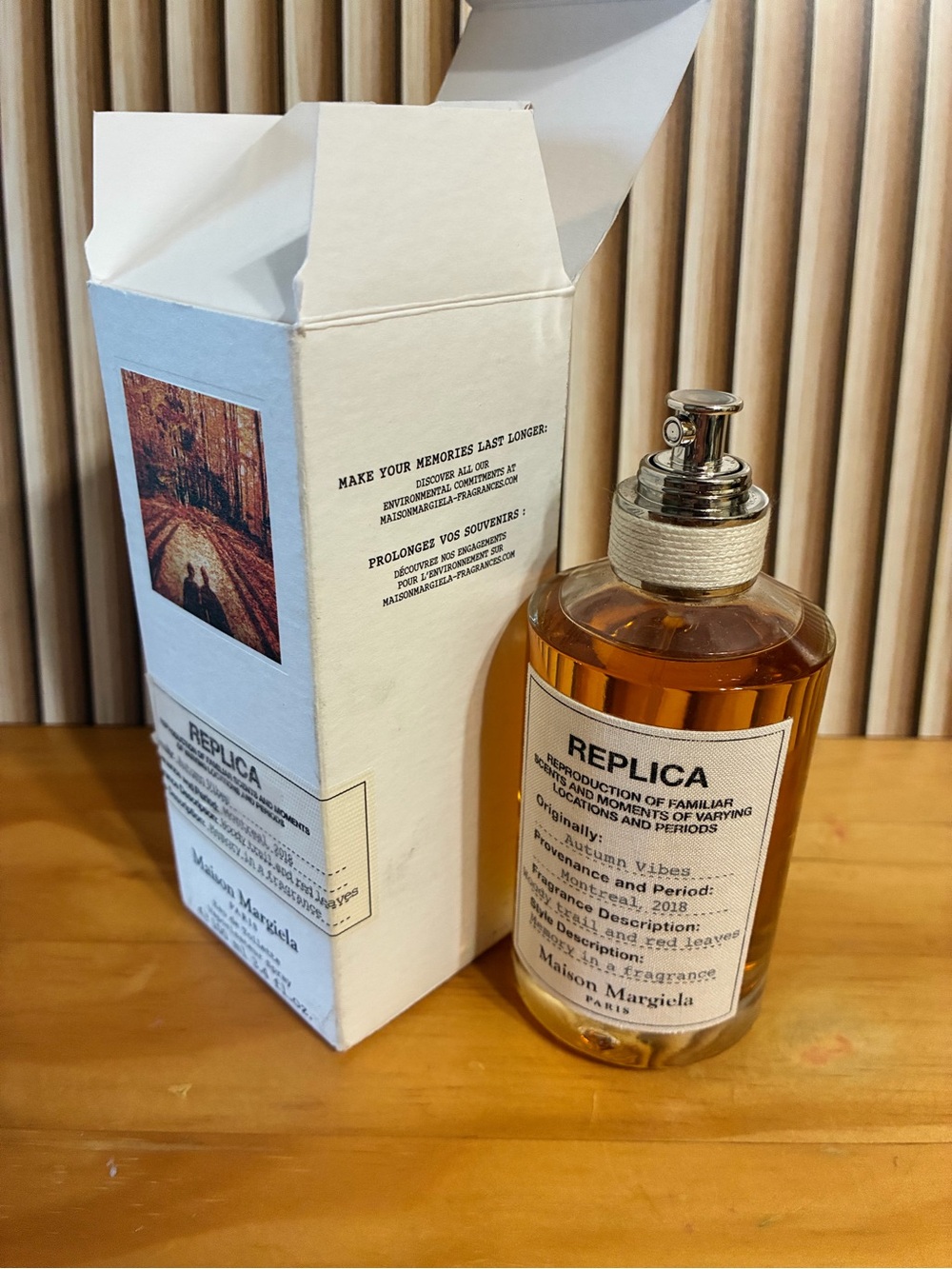 Maison Margiela REPLICA Autumn Vibes EDT 3.4 oz / 100 mL NIB Authentic